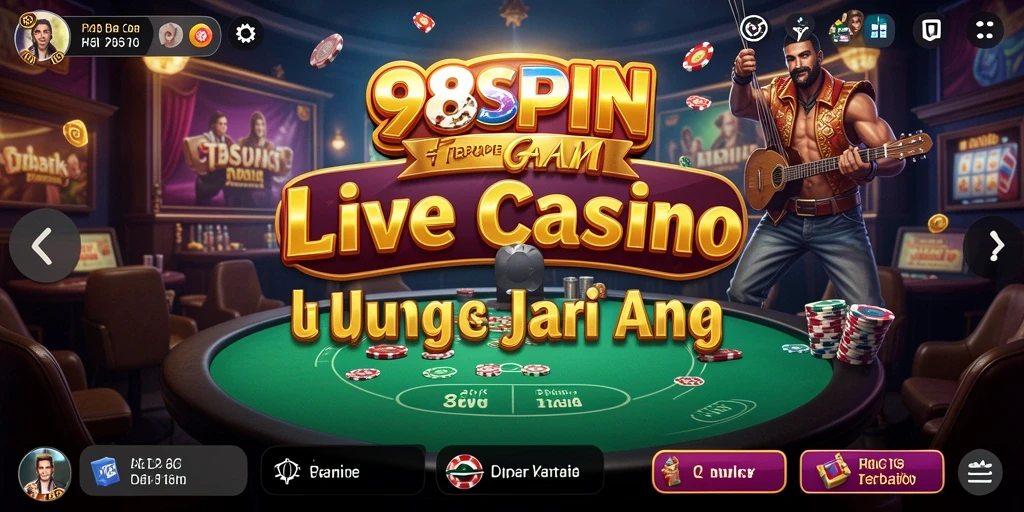 Tampilan gameplay Live Casino yang menarik dan interaktif di 98SPIN.