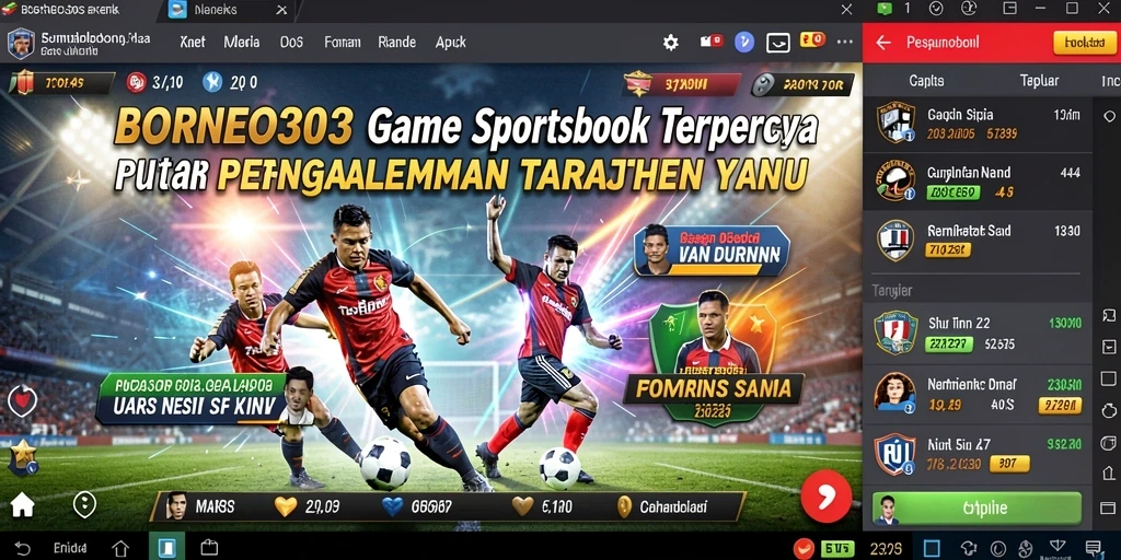 Tampilan screenshot dari gameplay Sportsbook di BORNEO303 yang menarik.