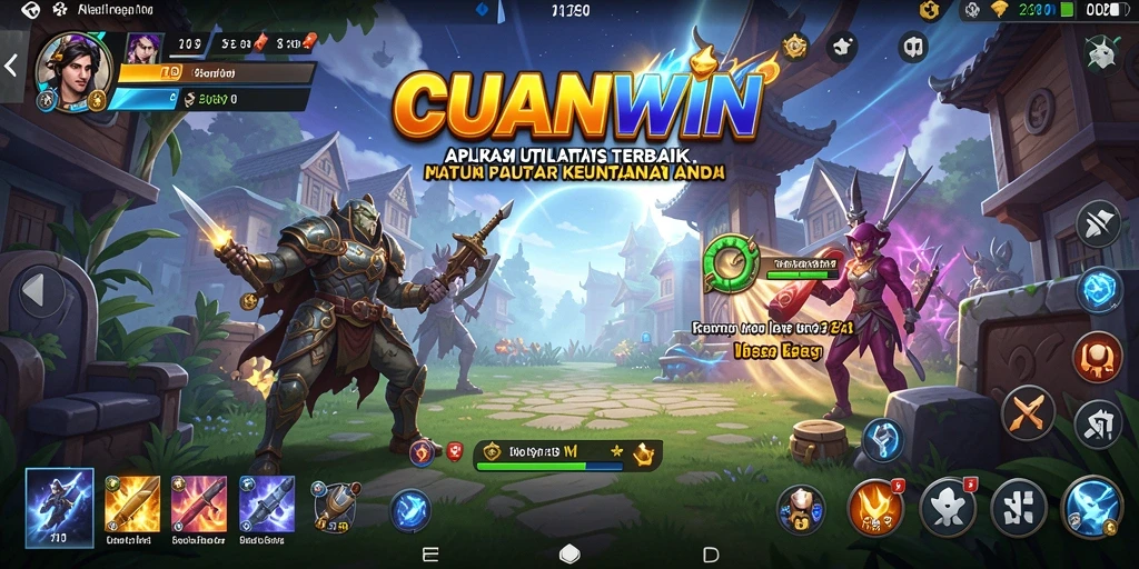 Tampilan antarmuka CUANWIN yang intuitif dan menarik.