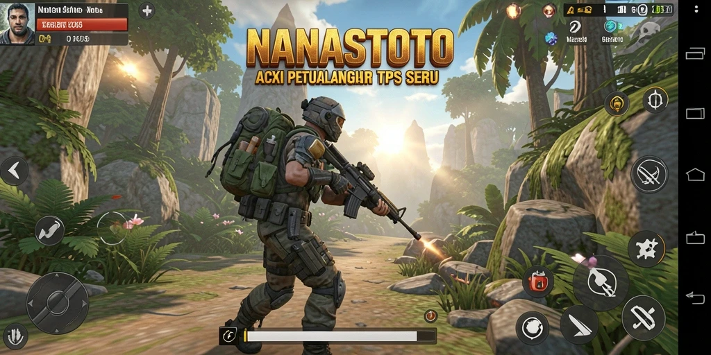Tampilan gameplay intens dan grafis memukau dari NANASTOTO.