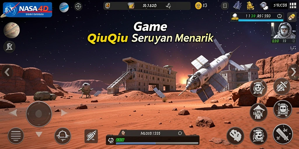 Tampilan gameplay menarik di NASA4D dengan elemen QiuQiu.
