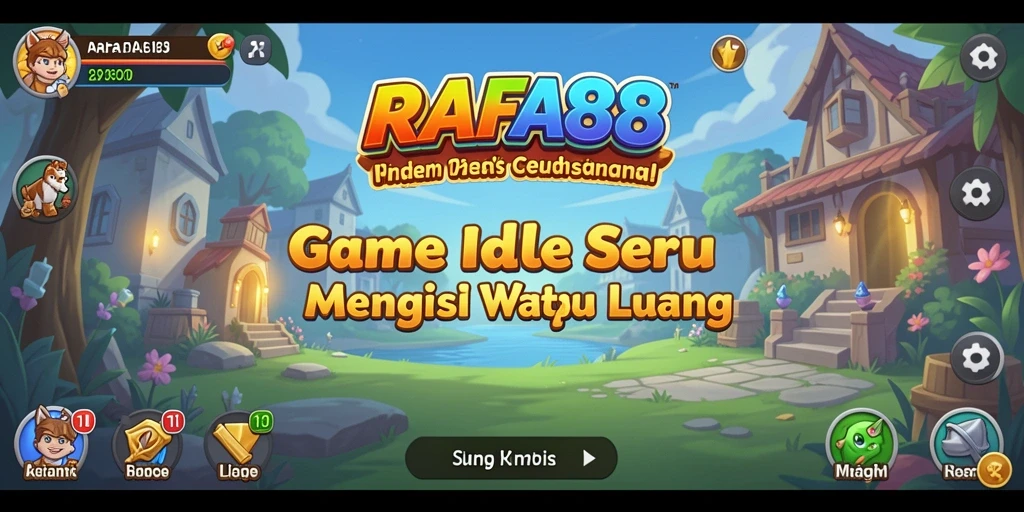 Screenshot gameplay RAFA88, menunjukkan kemajuan yang menarik dalam game Idle.