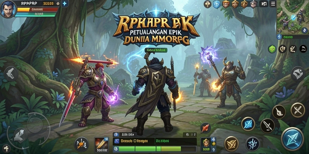 Tampilan gameplay RPRPRP yang memukau dan mendebarkan.